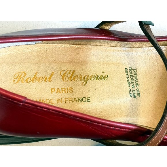 ROBERT CLERGERIE Vintage Square Toe Square Heel Mary Janes - Picture 4 of 14